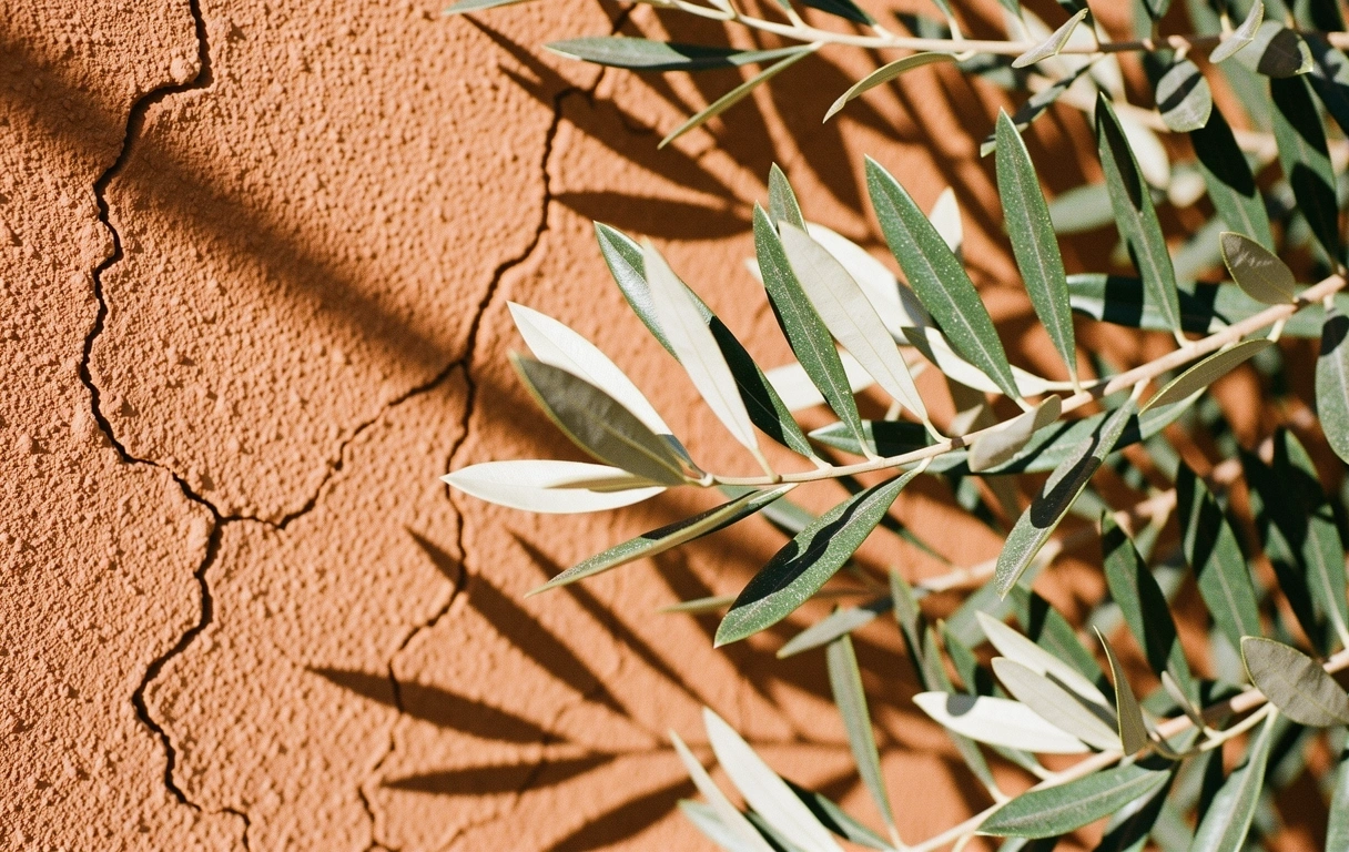 Маслинови клонки и естествена текстура